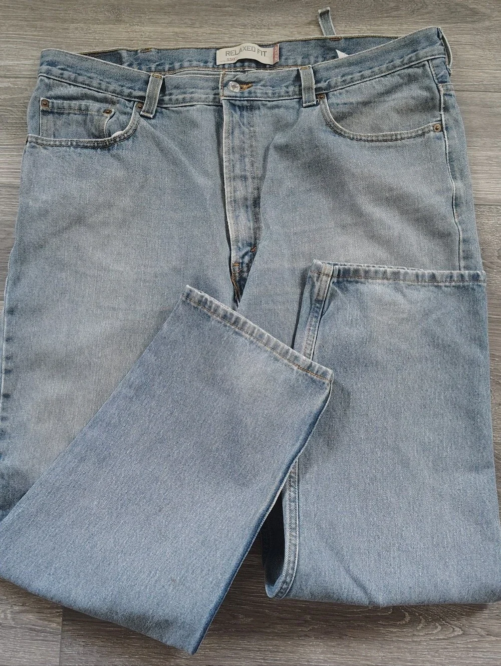 Levi's Light Blue Relaxed Fit Jeans - 550 Men's 42 X 32